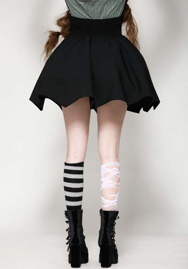Gothic-Style High Waisted Batwing Skirt for a Dramatic Look