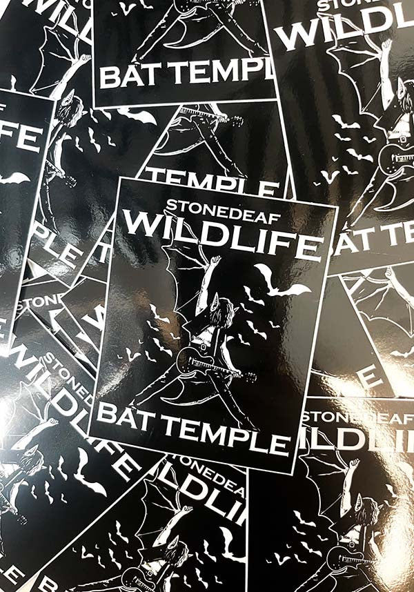 Bat Temple StoneDeaf Charity Decorative Sticker for Support and Decoration