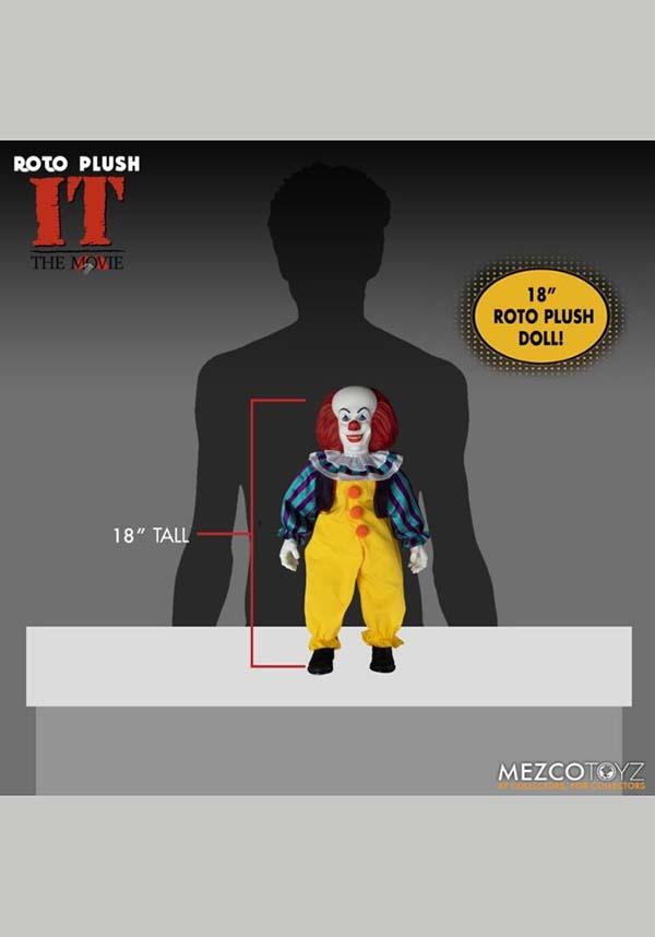 1990 IT Pennywise 18-Inch Rotating Plush Toy - A Creepy Collectible