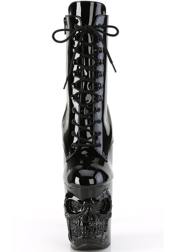 PREORDER! RAPTURE-1020 Black Patent Platform Heels