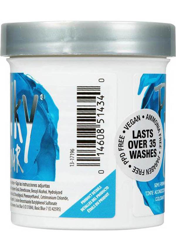 Lagoon Blue Punky Semi - Permanent Conditioning Hair Colour Creme for Mermaid - Inspired Look