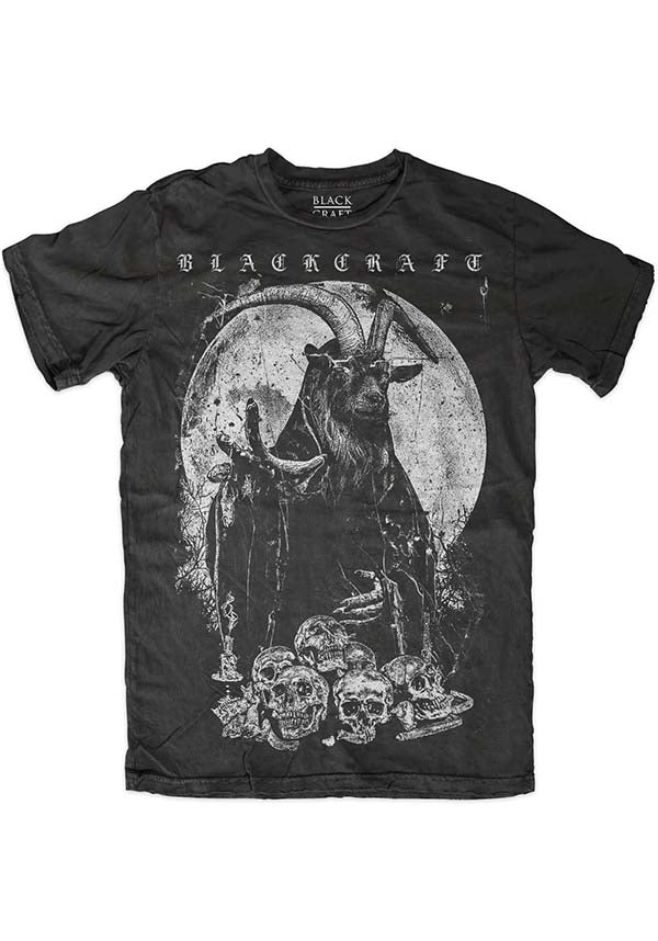 Power Goat Men's Slim-Fit Gothic T-Shirt
