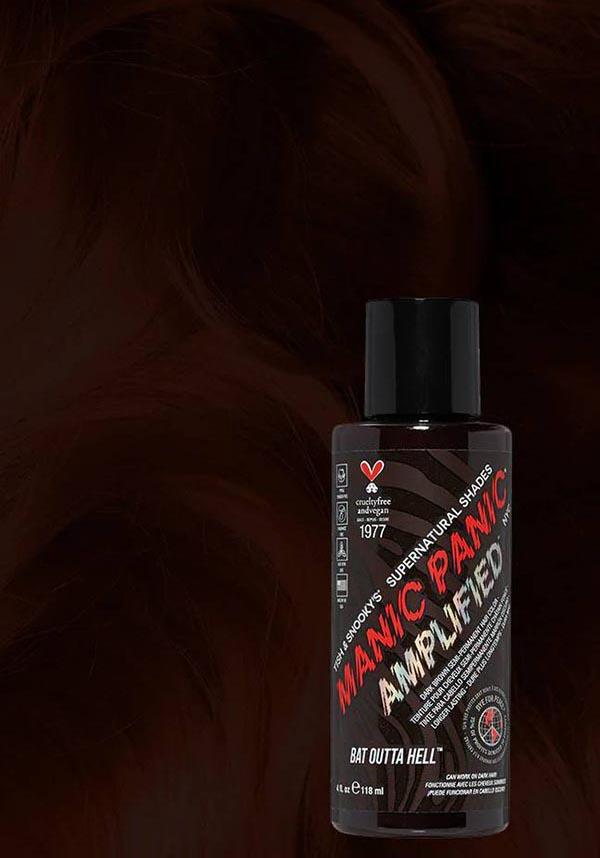 Amplified Espresso Brown Semi - Permanent Hair Dye - Bat Outta Hell