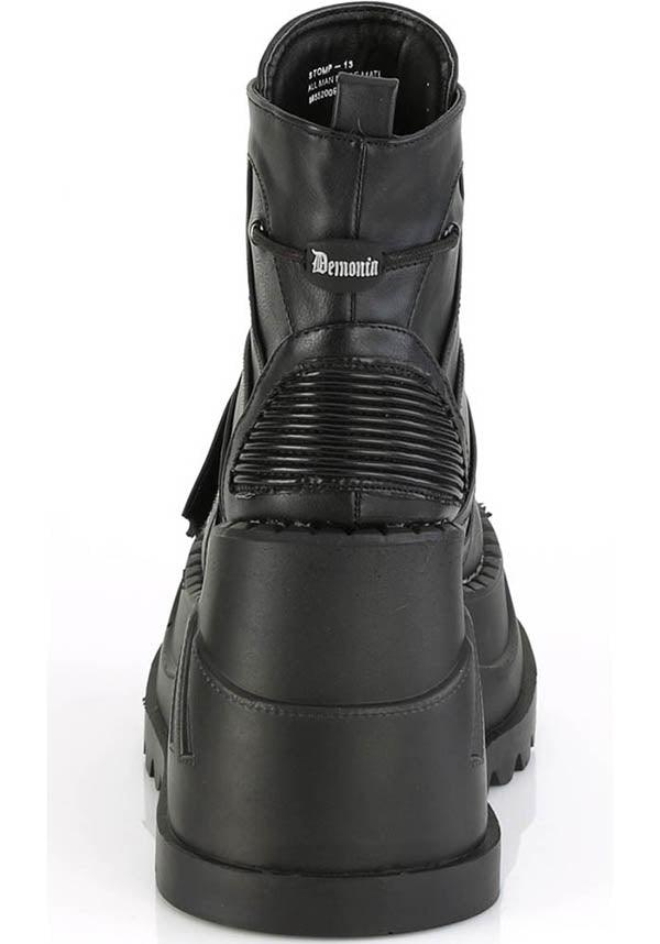 Black STOMP-13 Platform Boots - Preorder Now!