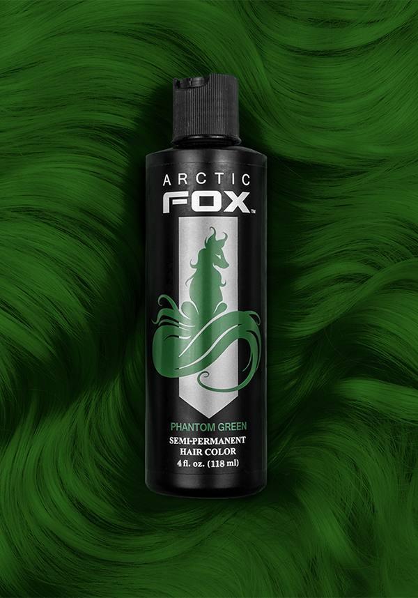 Arctic Fox Vegan Semi - Permanent Phantom Green Hair Colour, 118ml