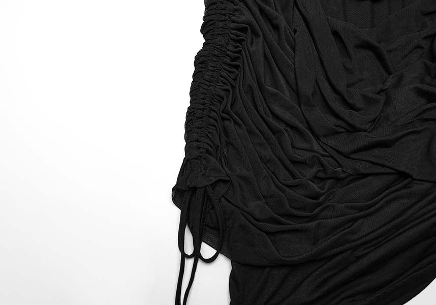 Isadora Ruched Wrap Skirt - A Versatile Punk Rave Fashion Piece