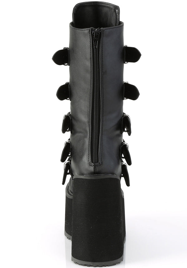 PREORDER: Black Demonia SWING - 230 Platform Mid - Calf Boots