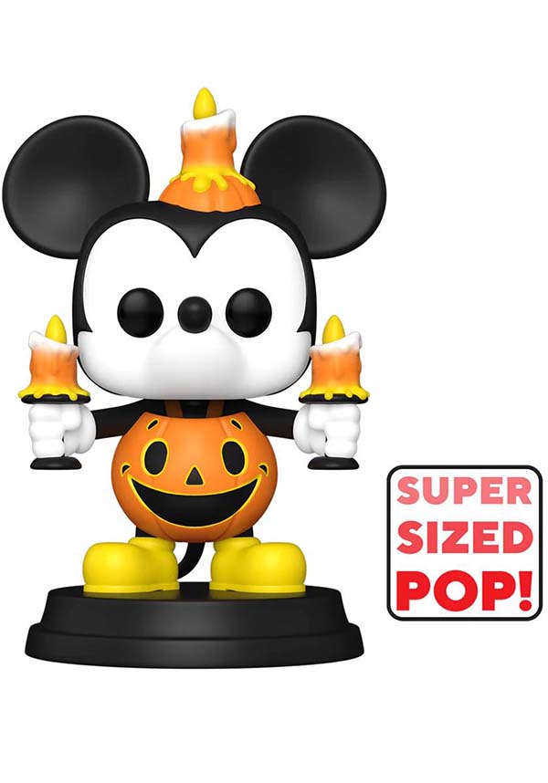 Disney POP! Vinyl Collectible: Super Sized 6-Inch Halloween Mickey Mouse Figurine That Lights Up