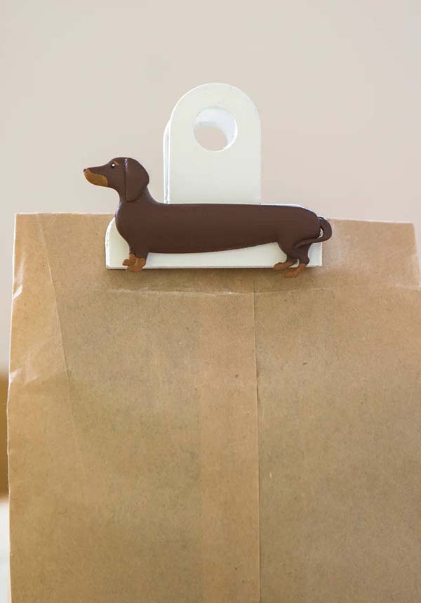 Adorable Sausage Dog Bag Clips - Set of 3 with Different Colors