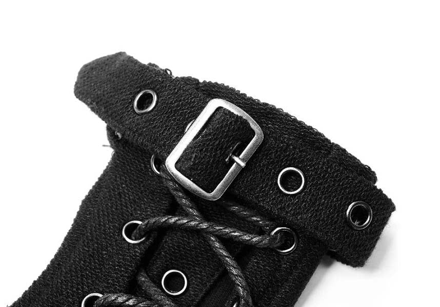 Last Breath Fingerless Gothic Style Gloves for an Eye - Catching Outfit