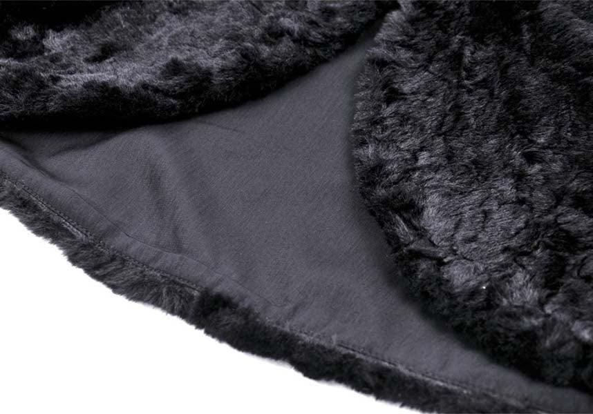 Stylish Black Bear-inspired Lolita Cape for a Dark Whimsical Look