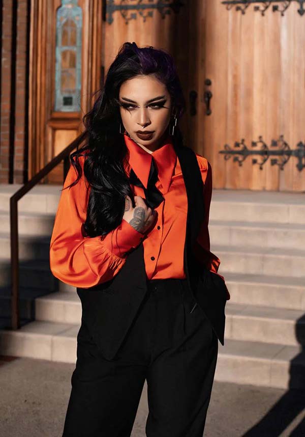 Lively Ghosts' Fashionable Jigsaw Black Vest for the Stylish