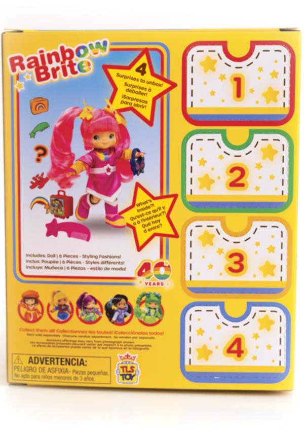 5.5'' Rainbow Brite Tickled Pink Articulated Fashion Doll