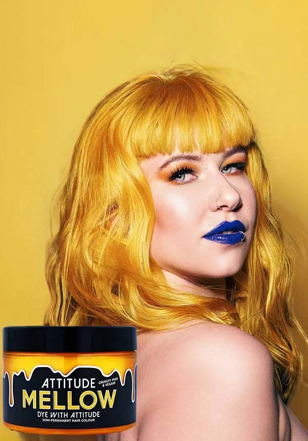 Attitude Mellow Yellow Semi - Permanent Hair Colour for Bright and Cheerful Look