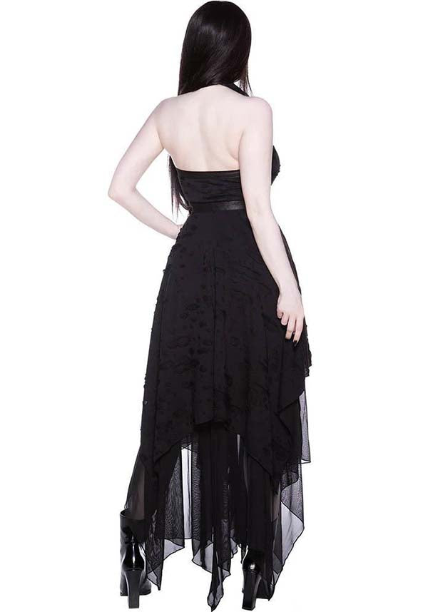 Badlands Super-Soft Halterneck Lace-Up Distressed Dress