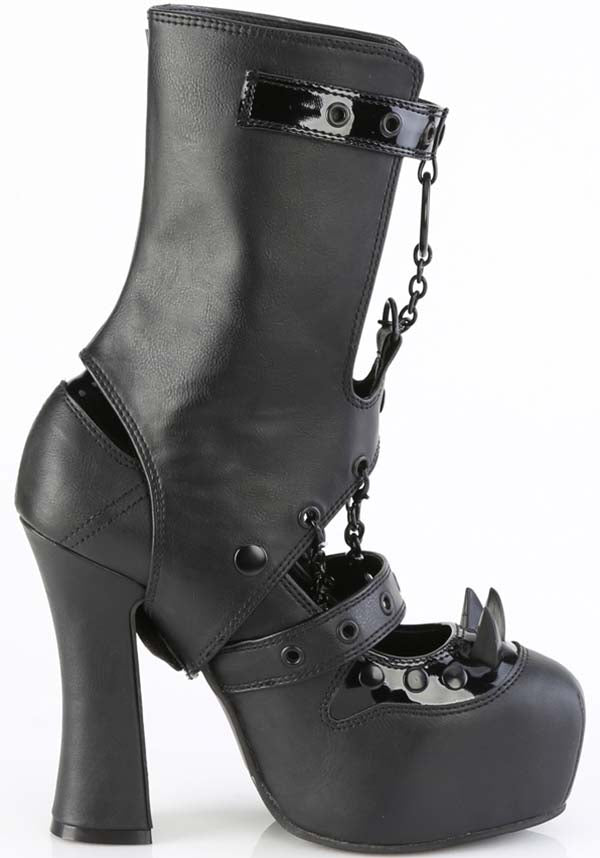 DEMON-13 Black Heels - Preorder for Alternative Style
