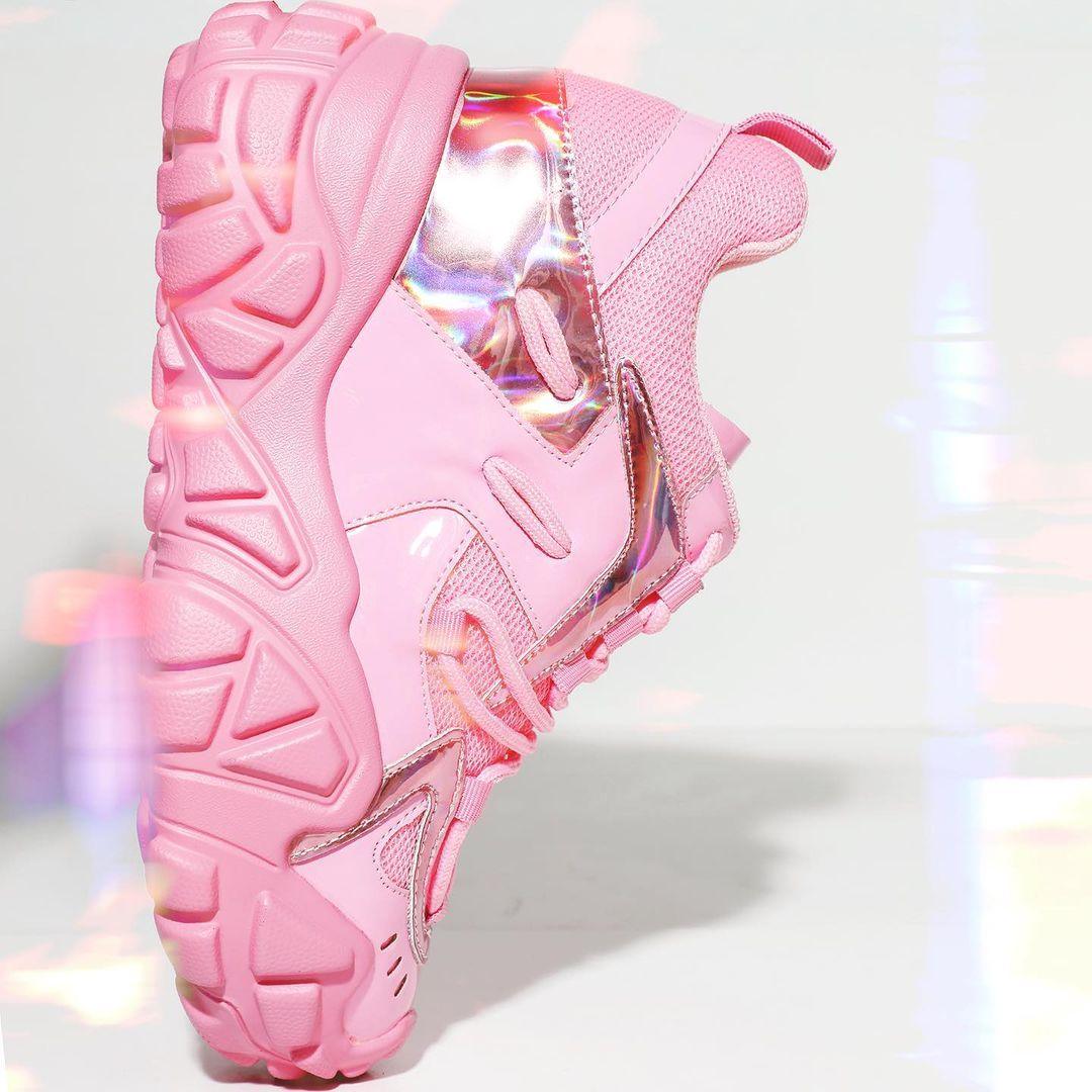 Pink Persimmon 01 Statement Sneakers for Fashion-Forward Individuals