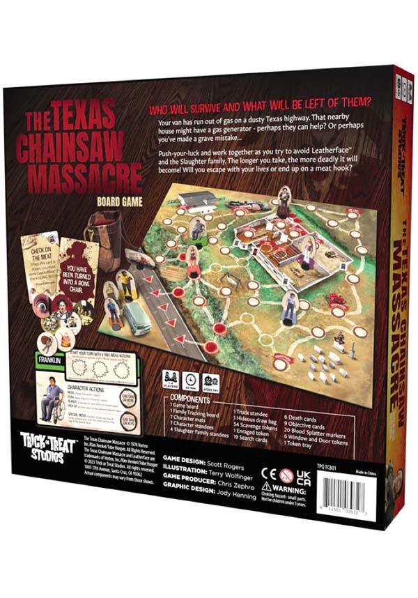 Texas Chainsaw Massacre: An Intense Horror Board Game for 1 - 4 Players