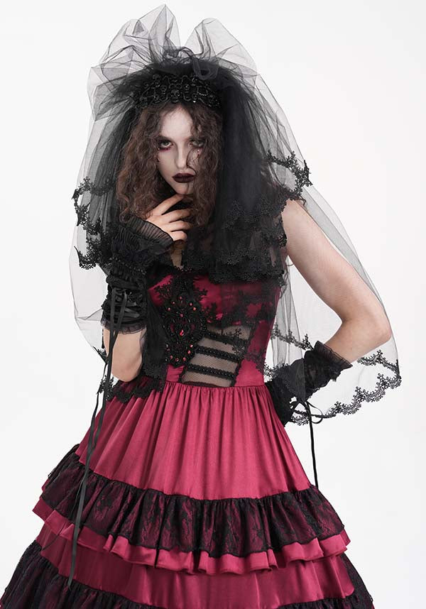 Primadonna Spooky Veil: A Must - Have 80s - Inspired Accessory