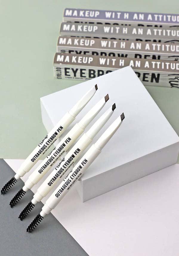 Striking Black Brown EYEBROW PEN by Rude Cosmetics