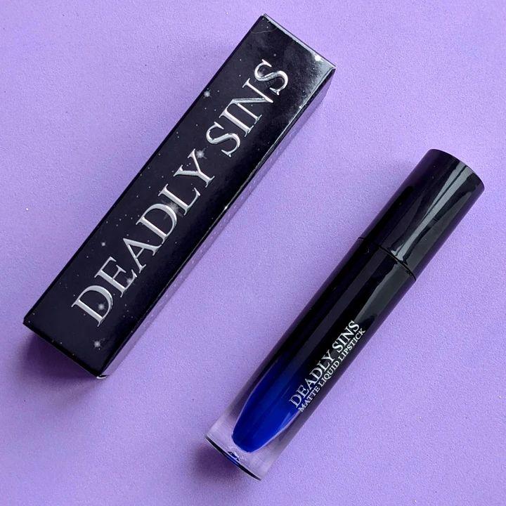 Lunar Matte Liquid Lipstick - A Striking Rich Blue Shade