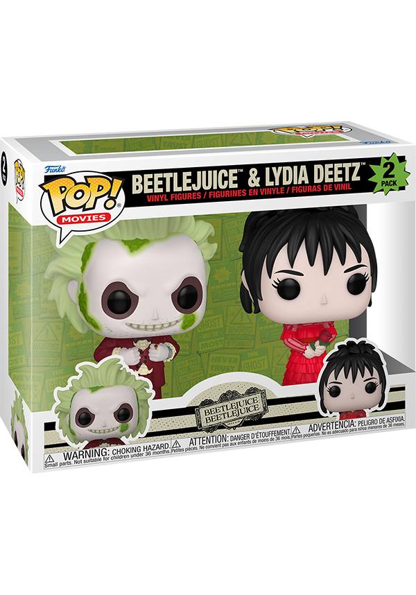 Beetlejuice and Lydia Deetz Collectible POP! Vinyl Figure Set [2 Pack]