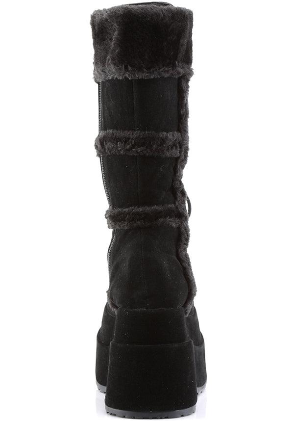 BEAR-202 Black Gothic Punk Stacked Platform Boots for Preorder