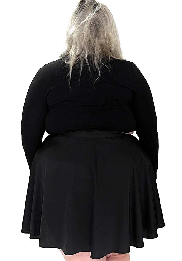 Foxblood Luxury Satin Ballet Wrap Skirt for Stylish Outfits