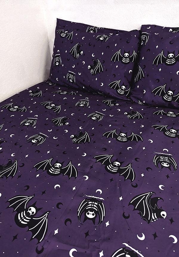 Batty Bones King-Size Quilt Set for Mystical Dreamers