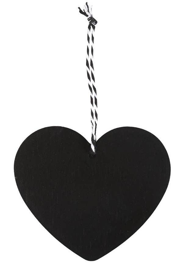 Gothic Baby Bat Hanging Heart Sign - A Sweet Keepsake