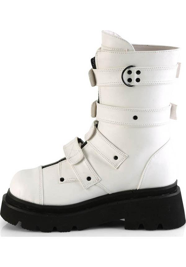 PREORDER - RENEGADE-55 White Calf High Boots