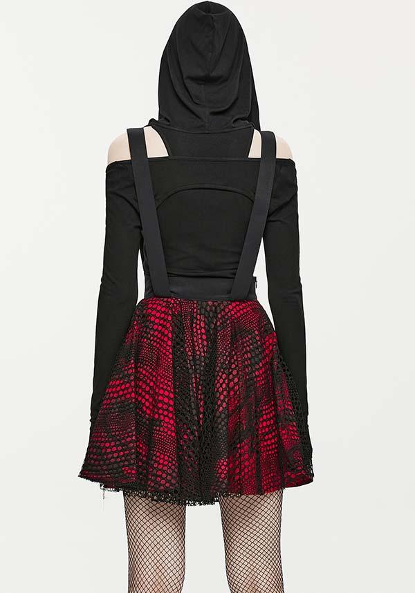Edgy Rock Sweetheart Adjustable Straps Short Skirt