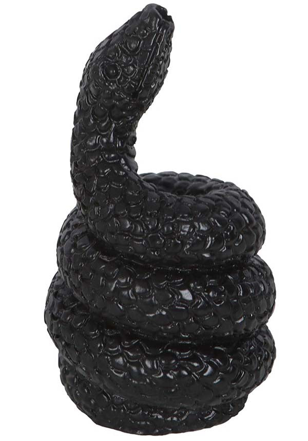 Elegant Black Resin Snake Incense Stick Holder for Gothic Decor