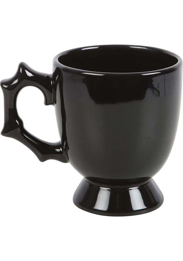 Gothic Style Black Spider-Printed Delicate Teacup