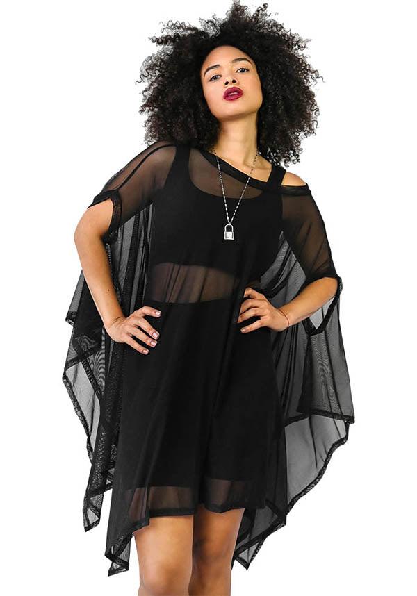 Oversized Mesh Rhiannon Flowing Tunic Top for Summer