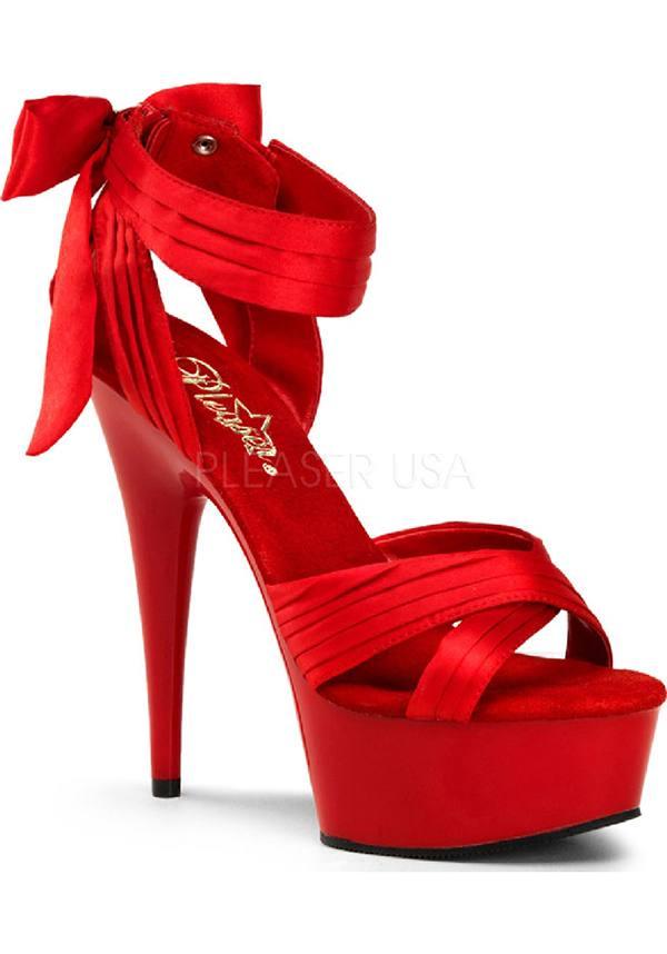 PREORDER: DELIGHT-668 Red Platform Heel Stiletto Shoes