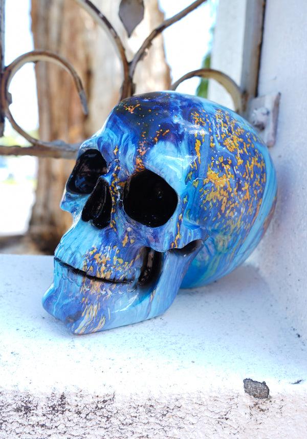Gothic Decorative Poseidon's Grave Skull Statue