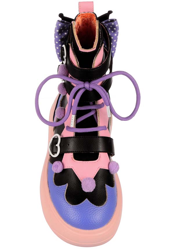 Stay Spooky Kuromi Inspired Platform Ankle Sneakers for an Edgy Look