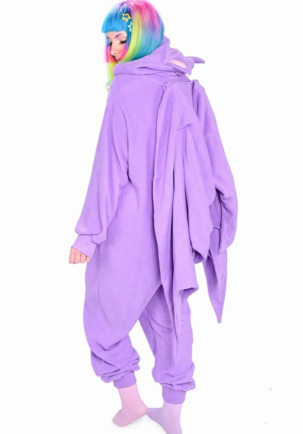 Adorable Taro-themed Fruit Bat Onesie for Fun Nights