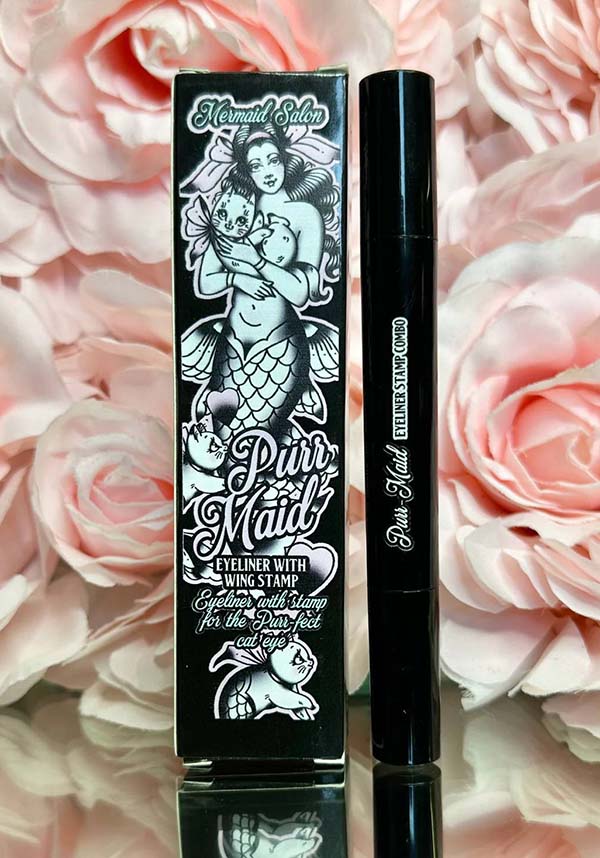 Purrmaid Black Eyeliner Stamp Duo - A Must - Have Makeup Product for Cat Eye Liner