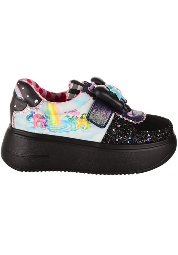 My Little Pony Rainbow of Light Black Platform Lace - up Sneakers
