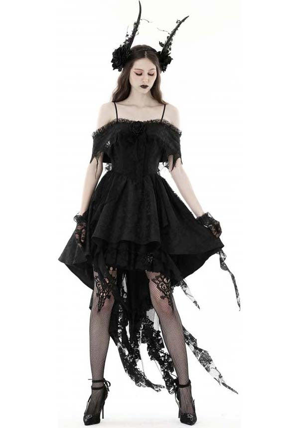 Enchanting Off - the - Shoulder Runaway Princess Polyester Dress