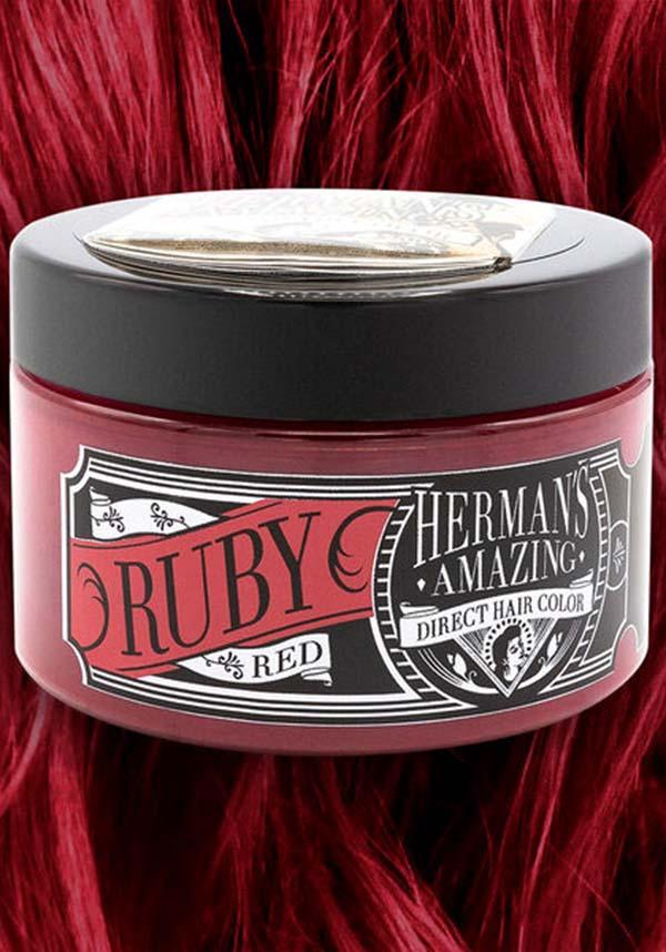 Vegan & Cruelty-Free Ruby Red Semi-Permanent Hair Colour