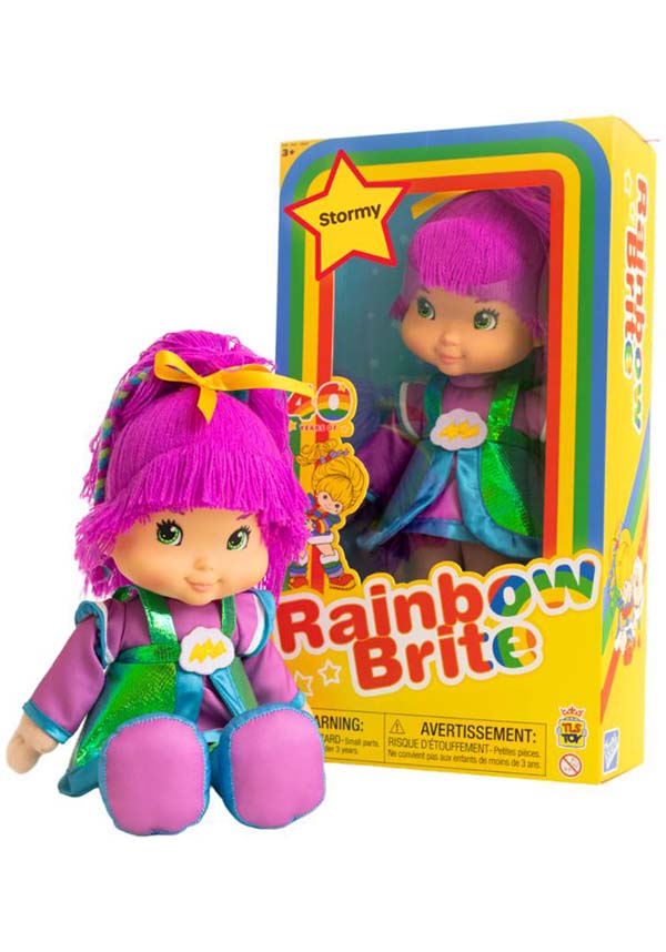 Rainbow Brite 12-Inch Collectible Stormy Doll for Kids and Collectors