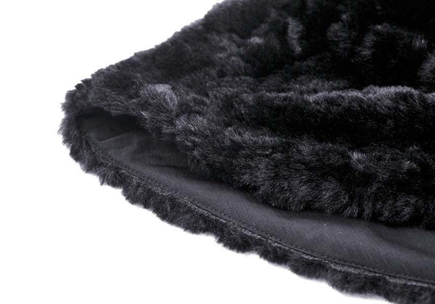 Stylish Black Bear-inspired Lolita Cape for a Dark Whimsical Look