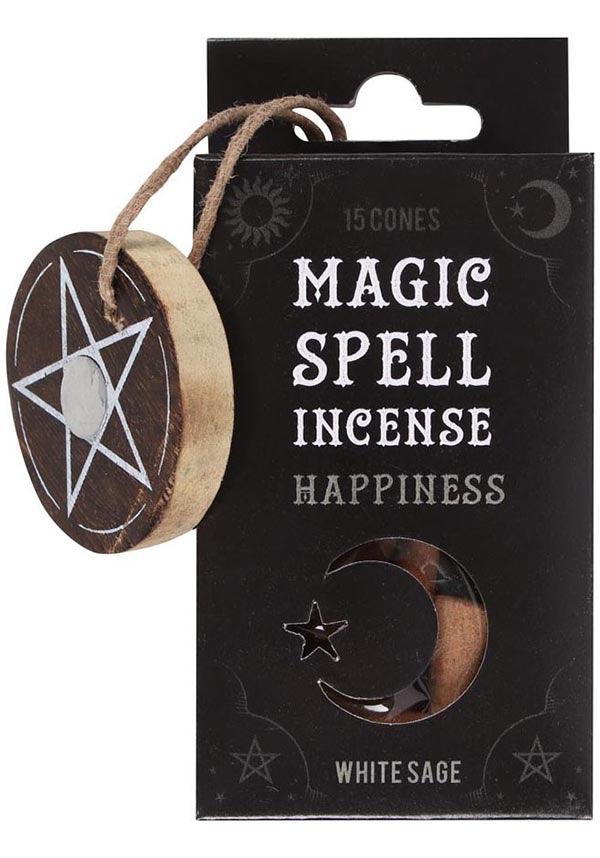 Enchanting Magic Spell Incense Cones with Pentagram Holder