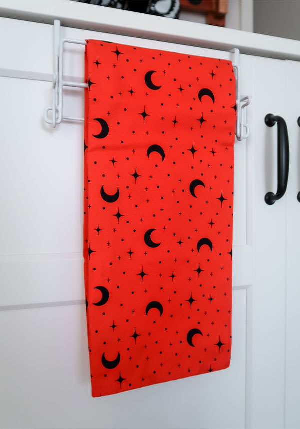 Bewitching Blood Moon Design 100% Cotton Tea Towel