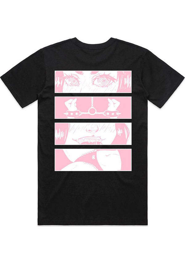 Black Send Lewds Graphic T-Shirt for Casual Wear