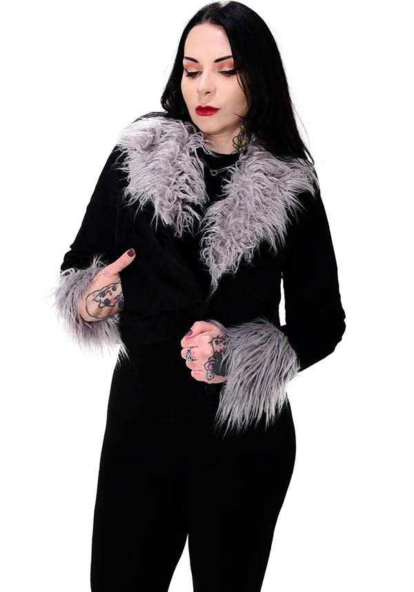 Foxblood's Stylish Bailey Corduroy Jacket in Grey and Black Shades