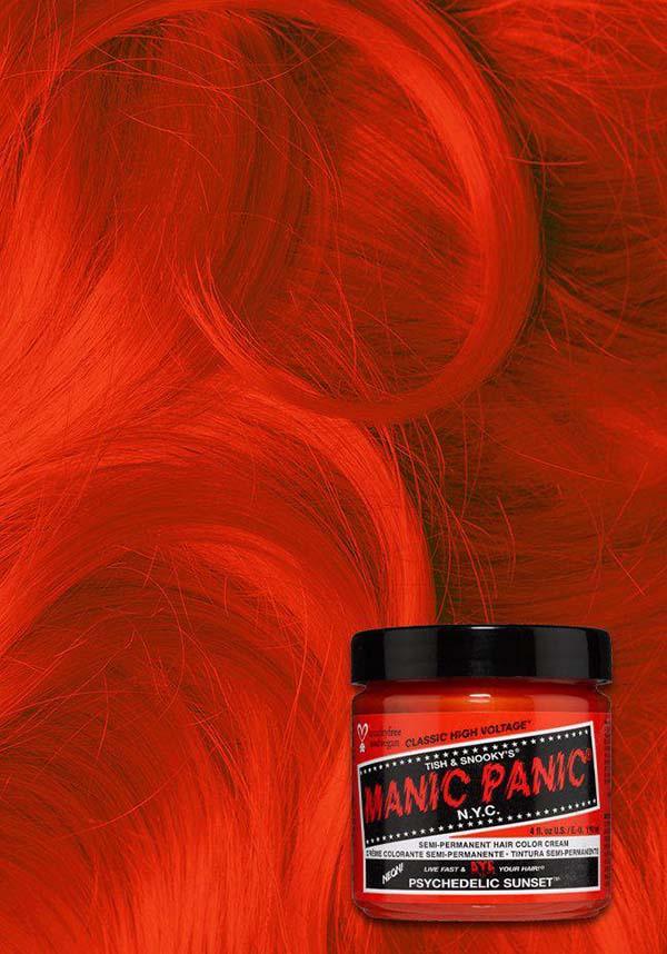 Classic Psychedelic Orange Sunset Semi - Permanent Hair Color